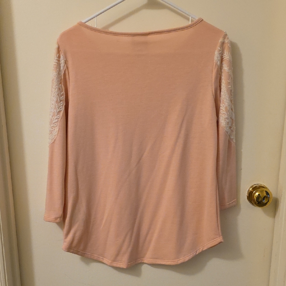 Ruby Rd. Blush Embroidered Blouse - image 4